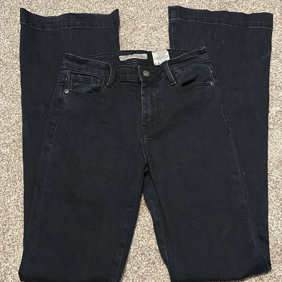 Stetson Dark Blue High Rise Flare Jeans - Picture 4 of 5